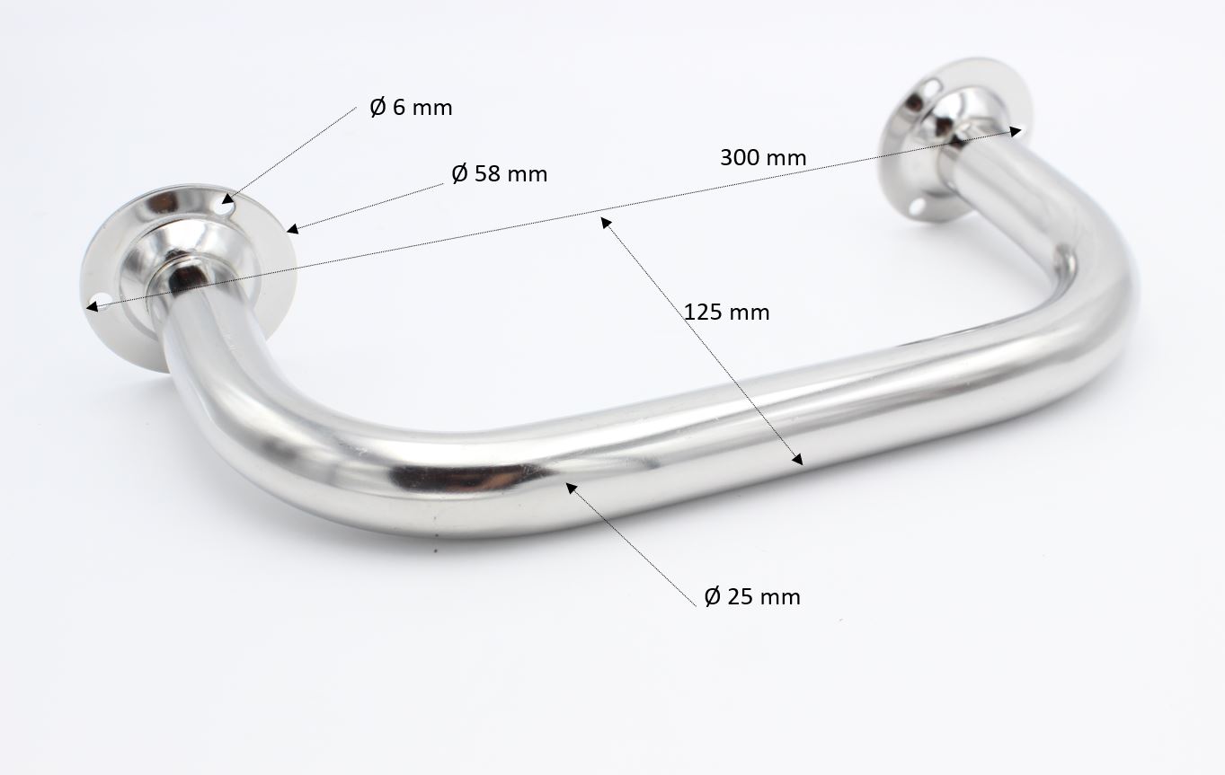 Échelon / main courante en inox pour bateau