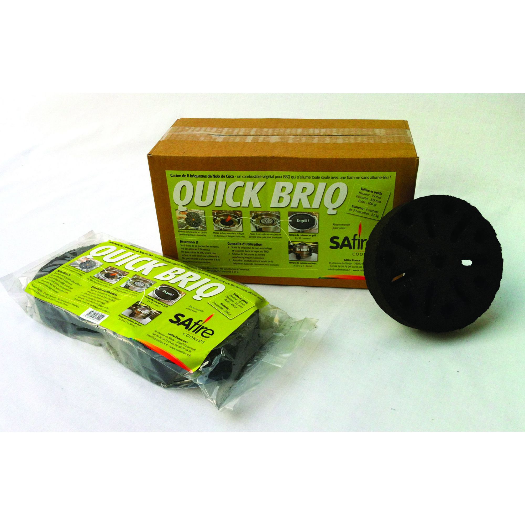 Combustible Quick Briq pour SAfire