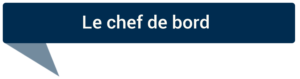 Le chef de bord