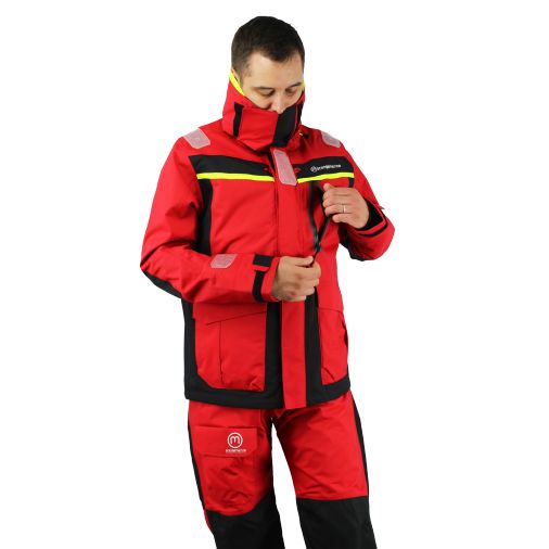 PACK VESTE + SALOPETTE HAUTURIÈRE DYNAMIC - ORANGEMARINE - ROUGE
