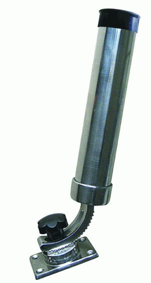 porte canne orientable 360° fixation platine bateau peche
