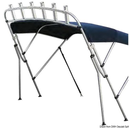 porte canne bimini 6 bateau peche